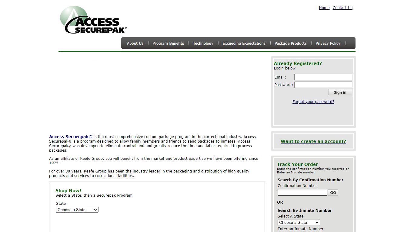 Access Securepak - TRINITY: El Paso County - CO - Welcome